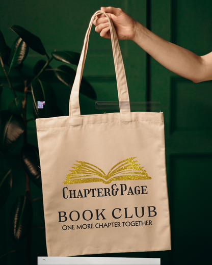 Chapter & Page Book club Tote bag